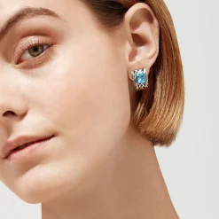 Earrings|Effy Jewelry 925 Lagoon Sterling Silver Blue Topaz Earrings, 4.50 TCW