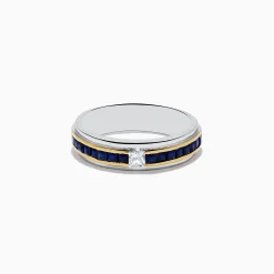 Mens|Effy Jewelry 925 Men's Sterling Silver Sapphire Ring