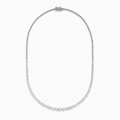 Necklaces & Pendants|BH Multi 925 Sterling Silver 16" Graduated Diamond Necklace