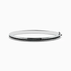 Mens|Effy Jewelry 925 Sterling Silver Black Spinel Bangle