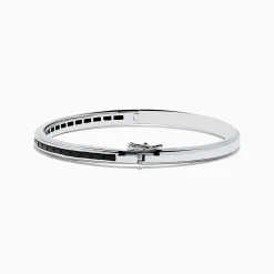 Mens|Effy Jewelry 925 Sterling Silver Black Spinel Bangle