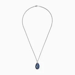 Necklaces & Pendants|Effy Jewelry 925 Sterling Silver Blue Sapphire u0026 Diamond Pendant, 3.26 TCW