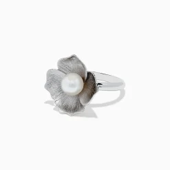 Rings|BH Multi 925 Sterling Silver Cultured Fresh Water Pearl Flower Ring