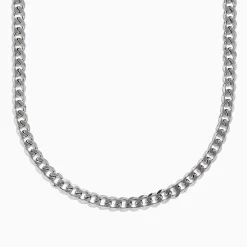 Mens|BH Multi 925 Sterling Silver Curb Chain Necklace