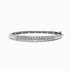 Bracelets|Effy Jewelry 925 Sterling Silver Diamond Bangle, 0.50 TCW