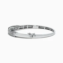 Bracelets|Effy Jewelry 925 Sterling Silver Diamond Bangle, 0.50 TCW