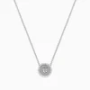 Necklaces & Pendants|BH Multi 925 Sterling Silver Diamond Initial Letter "U" Necklace, 0.15 TCW