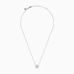 Necklaces & Pendants|BH Multi 925 Sterling Silver Diamond Initial Letter "U" Necklace, 0.15 TCW