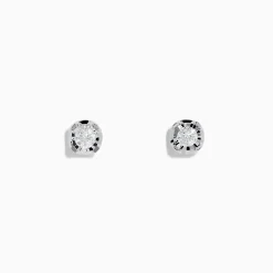 Earrings|Effy Jewelry 925 Sterling Silver Diamond Stud Earrings