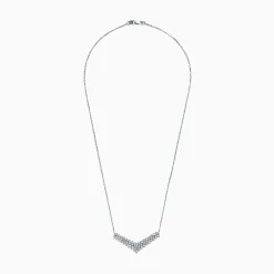 Necklaces & Pendants|Effy Jewelry 925 Sterling Silver Diamond Necklace, 0.47 TCW