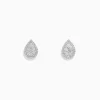 Earrings|BH Multi 925 Sterling Silver Diamond Pear Shaped Stud Earrings