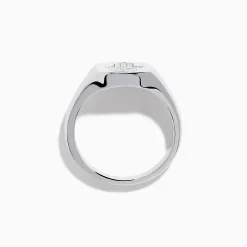 Rings|Effy Jewelry 925 Sterling Silver Diamond Hamsa Ring