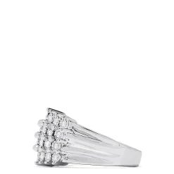 Rings|Effy Jewelry 925 Sterling Silver Diamond Ring, 0.49 TCW