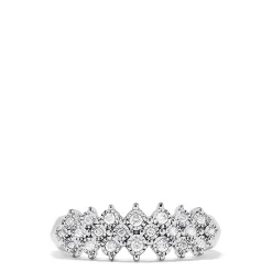 Rings|Effy Jewelry 925 Sterling Silver Diamond Ring, 0.20 TCW