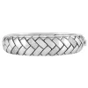 Bracelets|Effy Jewelry 925 Sterling Silver Diamond Accented Bangle, 0.35 TCW