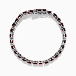 Bracelets|Effy Jewelry 925 Sterling Silver Garnet Bracelet