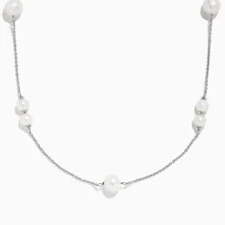Necklaces & Pendants|Effy Jewelry 925 Sterling Silver Pearl Necklace with Fresh Water Pearl