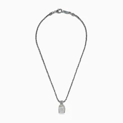 Necklaces & Pendants|Effy Jewelry 925 Sterling Silver u0026 18K Gold Diamond Pendant, 0.27 TCW