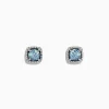 Earrings|Effy Jewelry Aquarius 14K White Gold Aquamarine and Diamond Earrings, 0.88 TCW