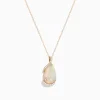 Necklaces & Pendants|Effy Jewelry Aurora 14K Rose Gold Opal and Diamond Pendant