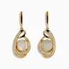 Earrings|Effy Jewelry Aurora 14K Yellow Gold Opal and Diamond Earrings