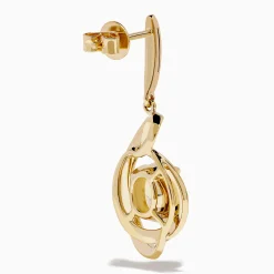 Earrings|Effy Jewelry Aurora 14K Yellow Gold Opal and Diamond Earrings