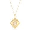 Necklaces & Pendants|Effy Jewelry Aurora 14K Yellow Gold Opal and Diamond Pendant, 1.24 TCW