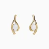 Earrings|Effy Jewelry Aurora 14K Yellow Gold Opal and Diamond Earrings