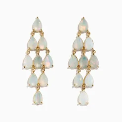 Earrings|Effy Jewelry Aurora 14K Yellow Gold Opal Earrings