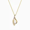 Necklaces & Pendants|Effy Jewelry Aurora 14K Yellow Gold Opal and Diamond Pendant