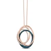 Necklaces & Pendants|Effy Jewelry Bella Bleu 14K Rose Gold Blue and White Diamond Pendant, 0.45 TCW