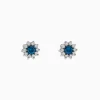 Earrings|Effy Jewelry Bella Bleu 14K White Gold Blue and White Diamond Earrings 1.20 TCW