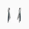 Earrings|Effy Jewelry Bella Bleu 14K White Gold Blue and White Diamond Earrings, 0.58 TCW