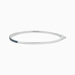 Bracelets|BH Multi Bella Bleu 14K White Gold Blue Diamond Bangle