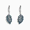 Earrings|Effy Jewelry Bella Bleu 14K White Gold Blue and White Diamond Earrings, 1.54 TCW