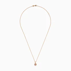 Necklaces & Pendants|Effy Jewelry Blush 14K Rose Gold Diamond and Morganite Pendant