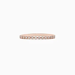 Rings|Effy Jewelry Blush 14K Rose Gold Morganite and Diamond Ring Set, 1.53 TCW
