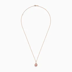 Necklaces & Pendants|BH Multi Blush 14K Rose Gold Morganite and Diamond Pendant, 1.75 TCW