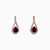 Earrings|BH Multi Bordeaux 14K Rose Gold Rhodolite Garnet and Diamond Earrings, 2.79 TCW