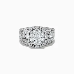 Rings|Effy Jewelry Bouquet 14K White Gold Diamond Cluster Ring 1.98 TCW