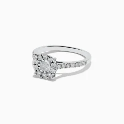 Rings|Effy Jewelry Bouquet 14K White Gold Diamond Cluster Ring 0.73 TCW