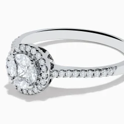 Rings|Effy Jewelry Bouquet 14K White Gold Diamond Cluster Ring
