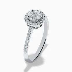 Rings|Effy Jewelry Bouquet 14K White Gold Diamond Cluster Ring