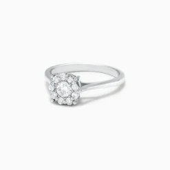 Rings|Effy Jewelry Bouquet 14K White Gold Diamond Cluster Ring, 0.51 TCW