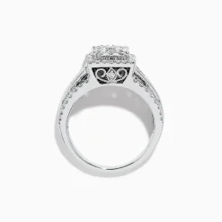 Rings|Effy Jewelry Bouquet 14K White Gold Diamond Cluster Ring 1.4 TCW