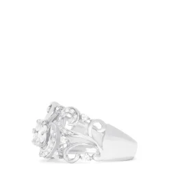 Rings|Effy Jewelry Bouquet 14K White Gold Diamond Filigree Ring, 0.53 TCW