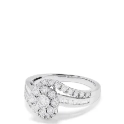 Rings|Effy Jewelry Bouquet 14K White Gold Diamond Twist Ring, 0.48 TCW
