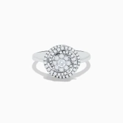 Rings|Effy Jewelry Bouquet 14K White Gold Diamond Spiral Ring