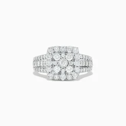 Rings|BH Multi Bouquet 14K White Gold Diamond Ring Set