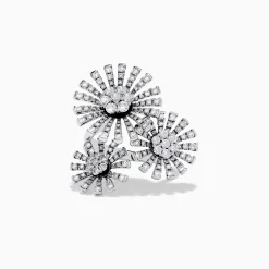 Rings|Effy Jewelry Bouquet 14K White Gold Flower Ring 1.59 TCW